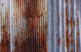 Rusty Corrugated Metal Wall Texture