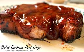 Place pork chops on a rimmed baking sheet coated with cooking spray. Cooking With Mary And Friends Slow Cooked Baked Barbecue Pork Chops