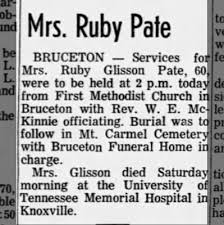 obituary for ruby pate aged 60