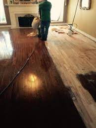 a recent hardwood floor refinish client