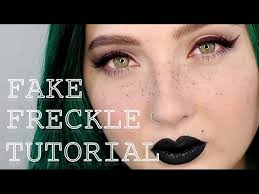 how to fake freckles makeup tutorial