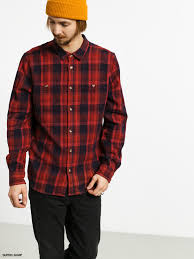 Etnies Ruskin Flannel Shirt Red Navy