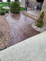 Stained Concrete Walkway Diy Gallery