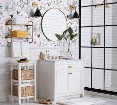 Create a coordinated look with bathroom accessory sets from pottery barn. Vintage Round Mirror Pottery Barn