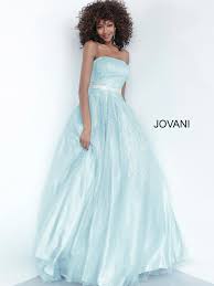 Tiffany Blue Strapless Prom Ballgown 3647