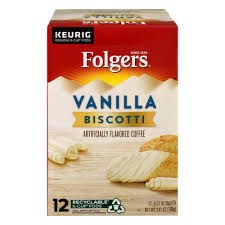 folgers coffee vanilla biscotti k cup