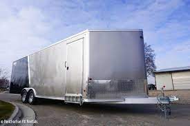 How to live in a car. 24 Ultra Light Aluminum Enclosed Trailer Rental All Purpose Car Hauler Snowmobile Rzr Or Off Road Trailer