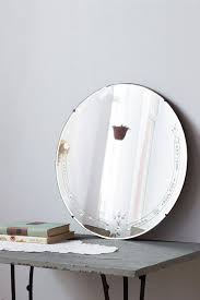 Vintage Art Deco Round Mirror Wall