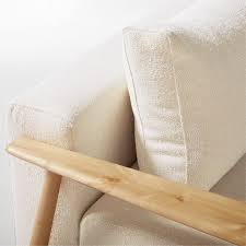 una ivory boucle sleeper sofa cb2