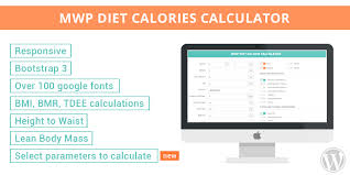 mwp wordpress t calories calculator