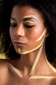 beauty portrait of afro woman