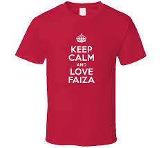 فائزة‎) is a female arabic name meaning successful, victorious, beneficial. Faiza Keep Calm And Love Parody Custom Name T Shirt