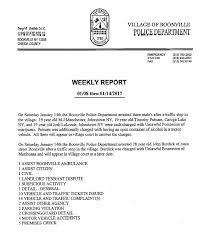 Boonville Police Department Weekly Activity Report January 08 14