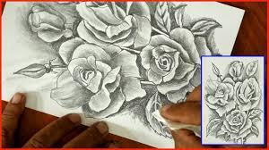 We will show you the easy way of doing the step by step cartoon lesson how to draw a rose in pencil. Easy To Draw Roses Step By Step Diy Art Pencil Sketch Tutorials For Beginners S Nagender Youtube