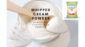 powdered whipped cream