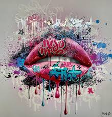 pink lips by sarah b 2020 print