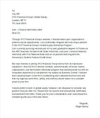 Internship Cover Letter Template Wlcolombia