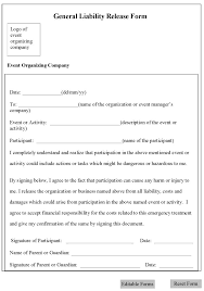 Free Printable Liability Form Form Generic  gambar png