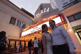 Couple In Front Of The Plaza Theatre Picture Of The Plaza