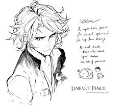 lineart pencil for clip studio paint by