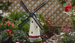 Solar Light Up Garden Windmill Ornament