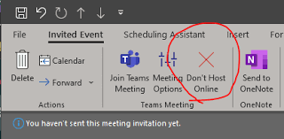 how to disable teams meetings from