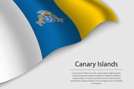 wave flag of canary islands is a region