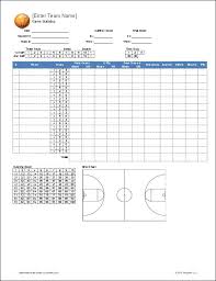 Basketball Player Rotation Spreadsheet Template