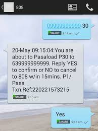 Text pasaload (space) recipient's number (space) amount to 808 (ex. How To Transfer Smart Load Philippines Information