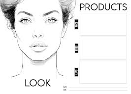 free psd beauty face chart for makeup
