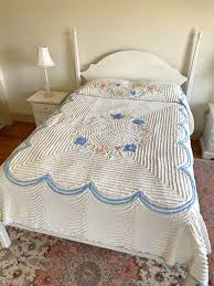 Vintage Chenille Bedspread Fl