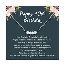 60th birthday necklace gifts for women