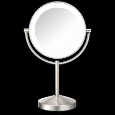 conair double sided led lighted makeup mirror satin nickel each