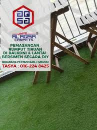 Full pemasangan rumput tiruan 30mm premium untuk halaman rumah. Rumput Tiruan Artificial Grass Carpet Grass Carpet Artificial Grass