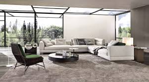 grey sofa in a living room