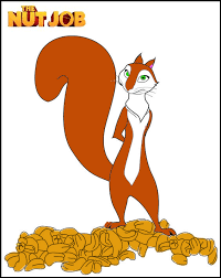 The nut job is the official storybook app from the movie with bonus activities for extra entertainment value. The Nut Job Coloring Page Andie Full Color By Princessamulet16 On Deviantart