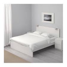 Ikea Queen Size White Bed Frame With 2