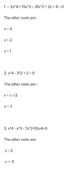 Roots Of Polynomial Equations