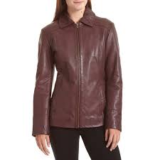 Excelled Plus Size Leather Scuba Jacket 110140235