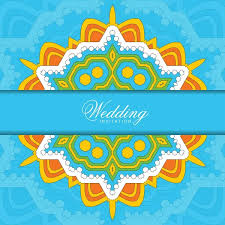 377 hindu wedding cards design vector