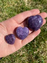 Lepidolite Stone Heart Lepidolite Crystal Heart Lepidolite | Etsy Australia