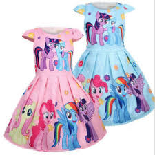 Details About New My Little Pony Party Dress Kids Girls Party Holiday Birthday Princess Dress