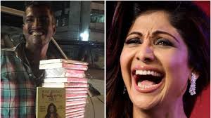 Hawker accidentally tries selling Shilpa Shetty's book to the lady herself!