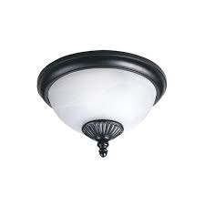 Shop Sea Gull Yorktown Black 2 Light Outdoor Ceiling Flush Mount Overstock 32334173