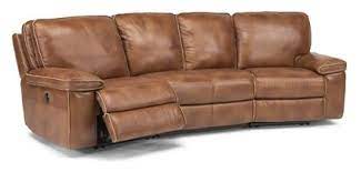 curved reclining sofa foter