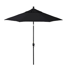 black aluminum market patio umbrella