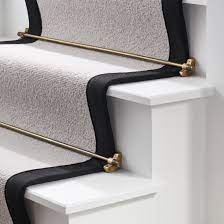 knurled carpet runner stair rods