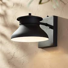 Danbury 6 High Black Dusk To Dawn Led Outdoor Wall Light 5y088 Lamps Plus