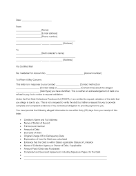 debt validation letter template pdf