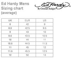 31 Scientific Ed Hardy Shoe Size Chart